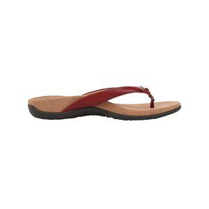 Vionic Women's Bella Leather Thong Sandals Flip-Flop Syrah I0929